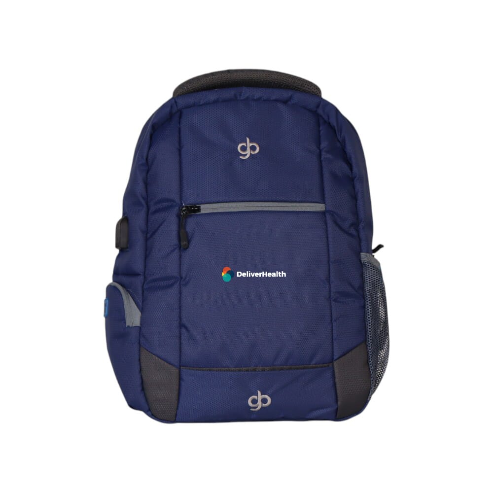 Greys&Blues Jadia Laptop Bag-Blue with Black- 22L